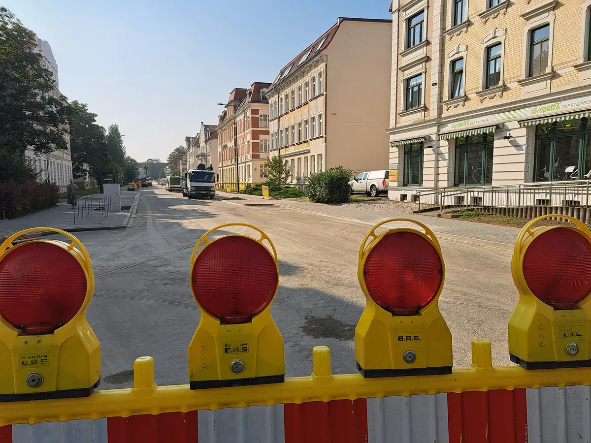 Die Baustelle kurz vor der Fertigstellung.