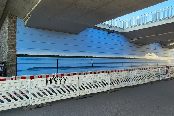 ...während der Graffiti-Arbeiten...