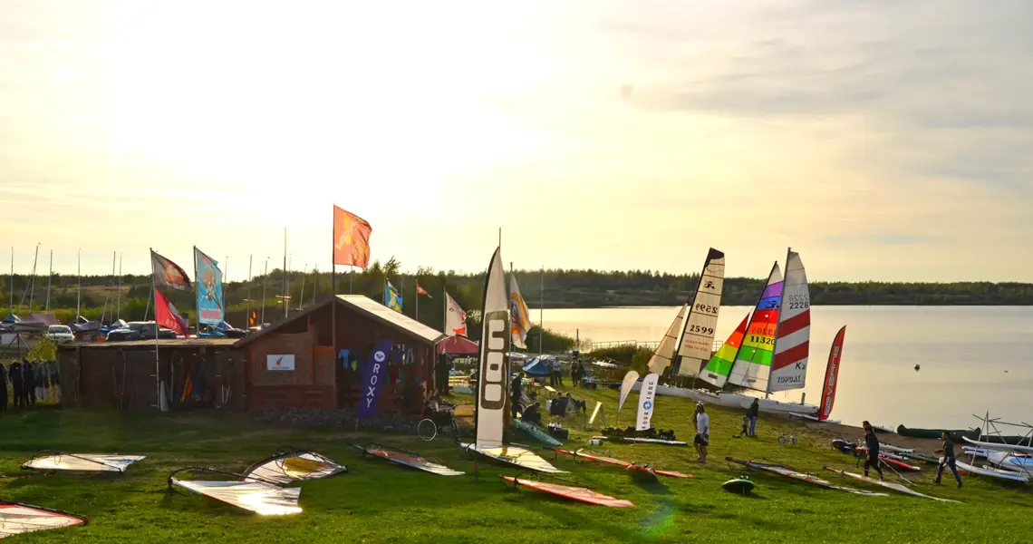 Windsurfer am Markkleeberger See